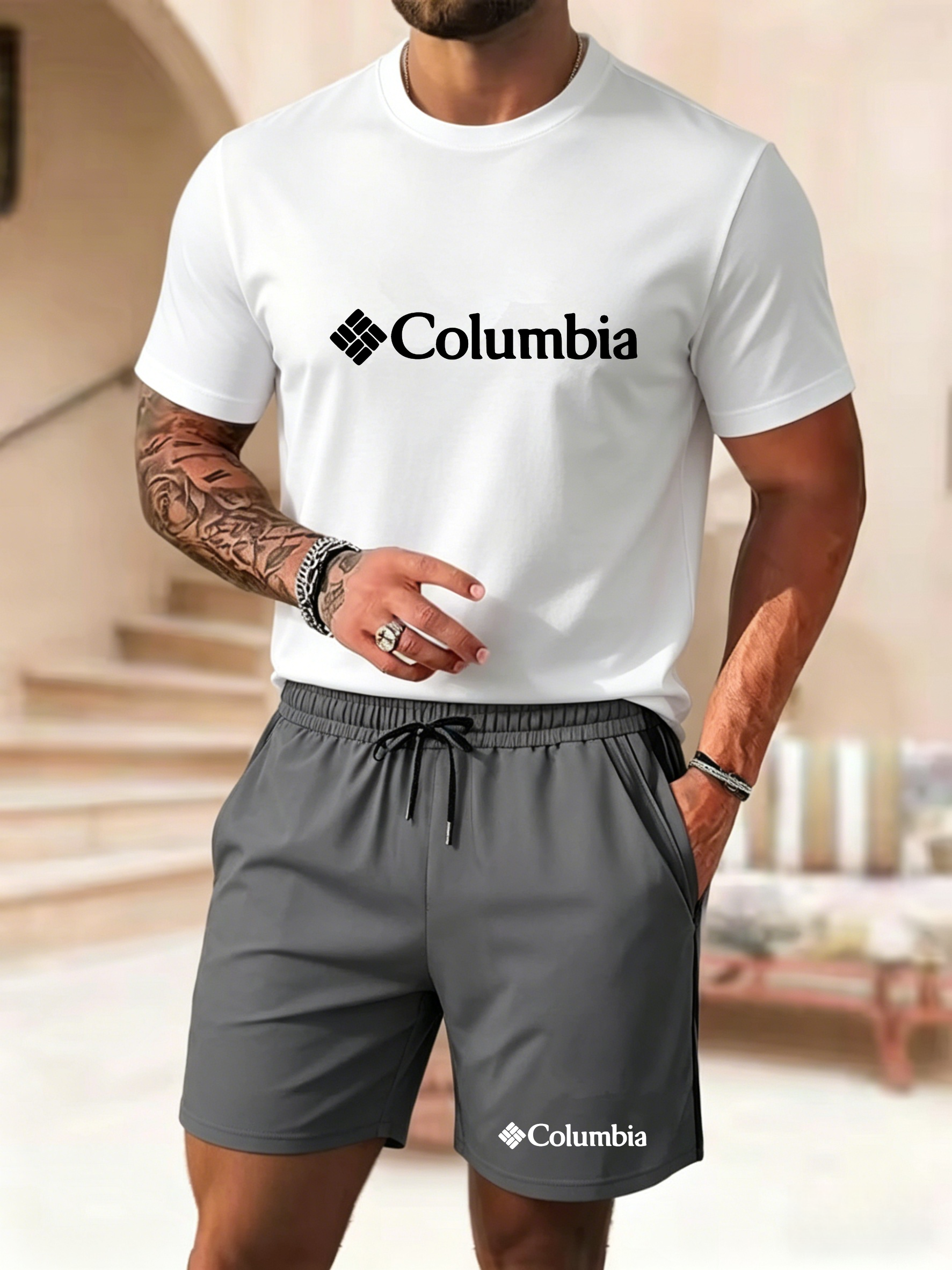 Summer Clothing Haul - New Men's Short Sleeve Shorts Set