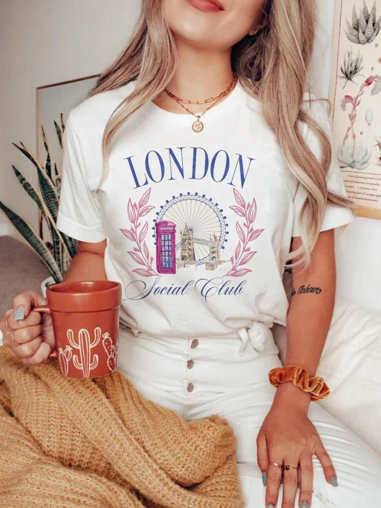 Summer Clothing London - Women's London Social Club Printed Fashionable
