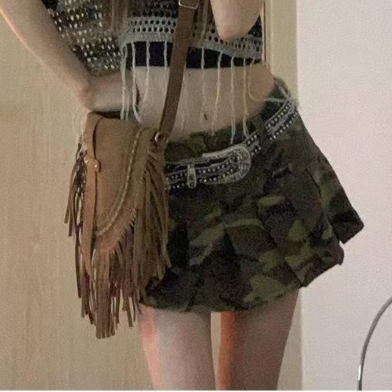 Pleated Skirts for Women Ameri - Summer Clothing Young Women ulasan dan harga