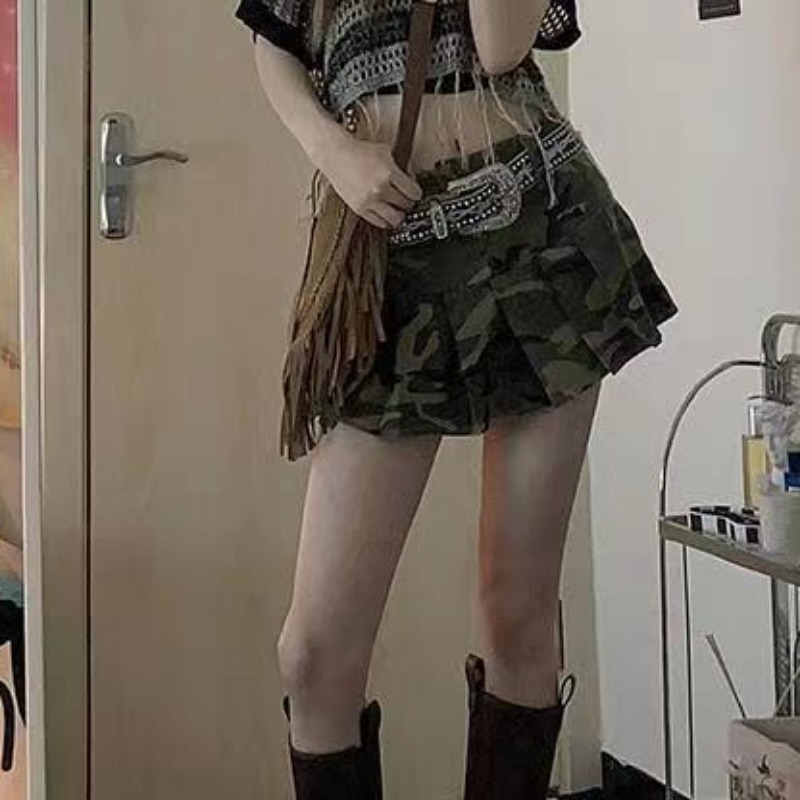 Pleated Skirts for Women Ameri - Summer Clothing Young Women ulasan dan harga