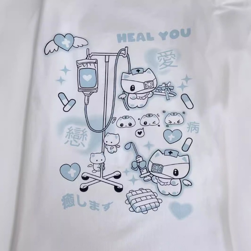 Anime Y2k Cartoon Kawaii Cat P - Summer Japanese Clothing ulasan dan harga