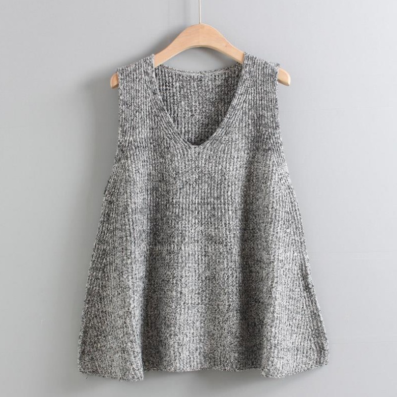 Loose Sweater Vest for Women F - Summer Clothing Young Women ulasan dan harga