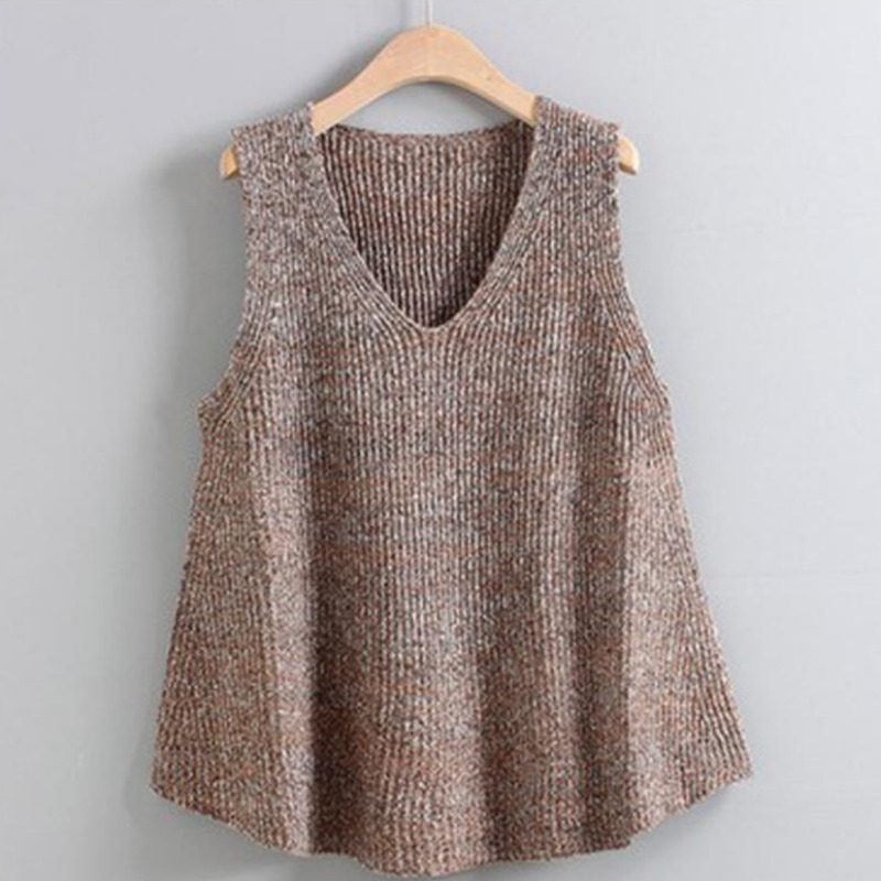 Loose Sweater Vest for Women F - Summer Clothing Young Women ulasan dan harga