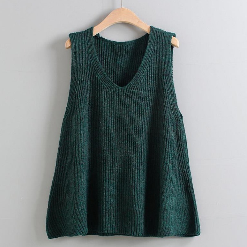 Loose Sweater Vest for Women F - Summer Clothing Young Women ulasan dan harga