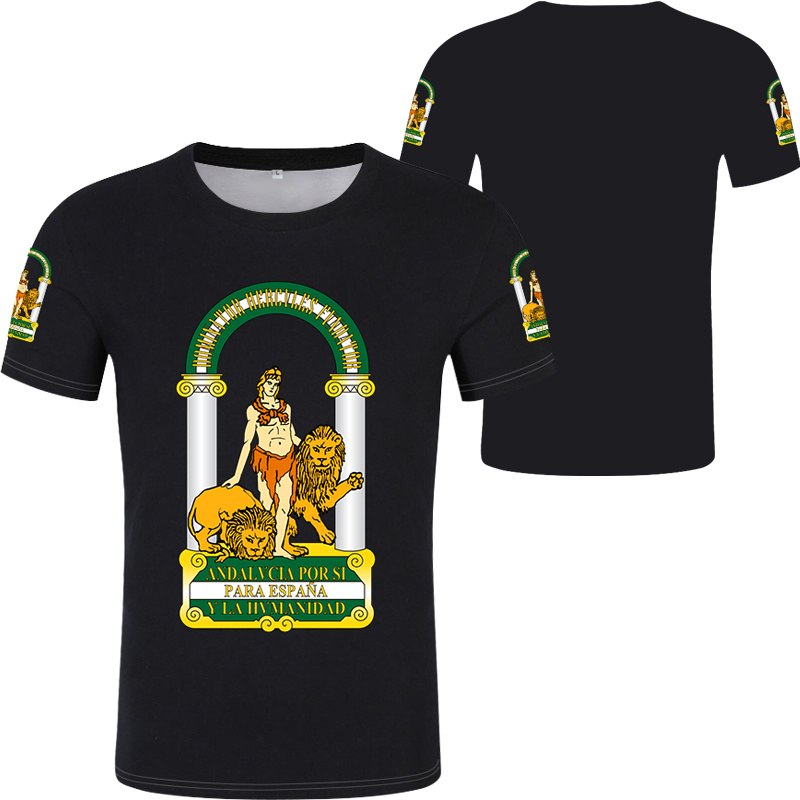 Andalusia Spain Flag Graphic T - Summer Clothing In Spanish ulasan dan harga