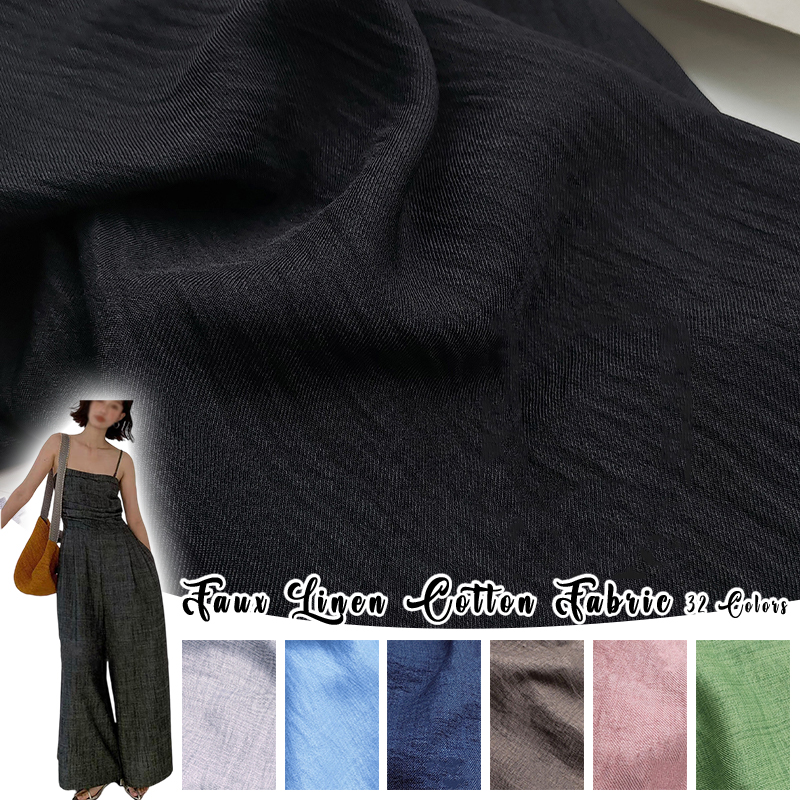 Slightly Wrinkled Soft Breatha - Summer Clothing Linen ulasan dan harga