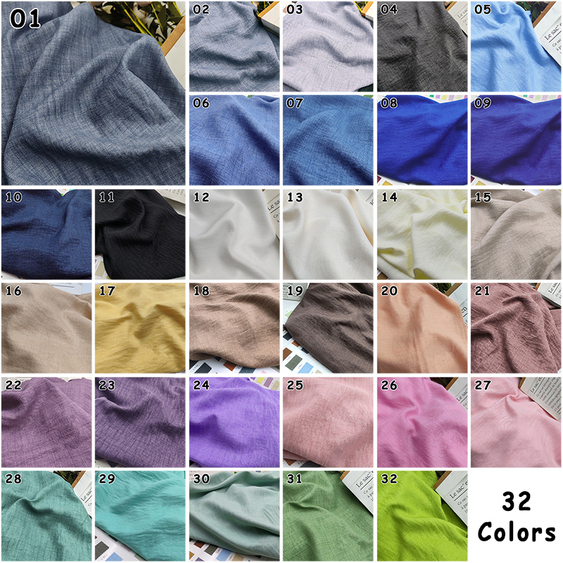 Slightly Wrinkled Soft Breatha - Summer Clothing Linen ulasan dan harga