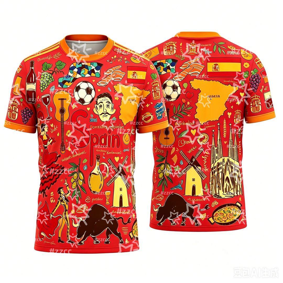 2026 Spanish football jersey S - Summer Clothing In Spanish ulasan dan harga