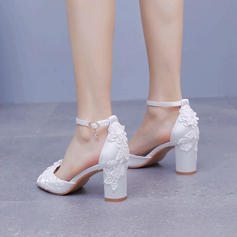Women White Silk High Heels Su - Summer Clothing Collection ulasan dan harga