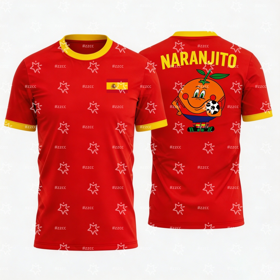 2026 Naranjito Graphic Footbal - Summer Clothing In Spanish ulasan dan harga