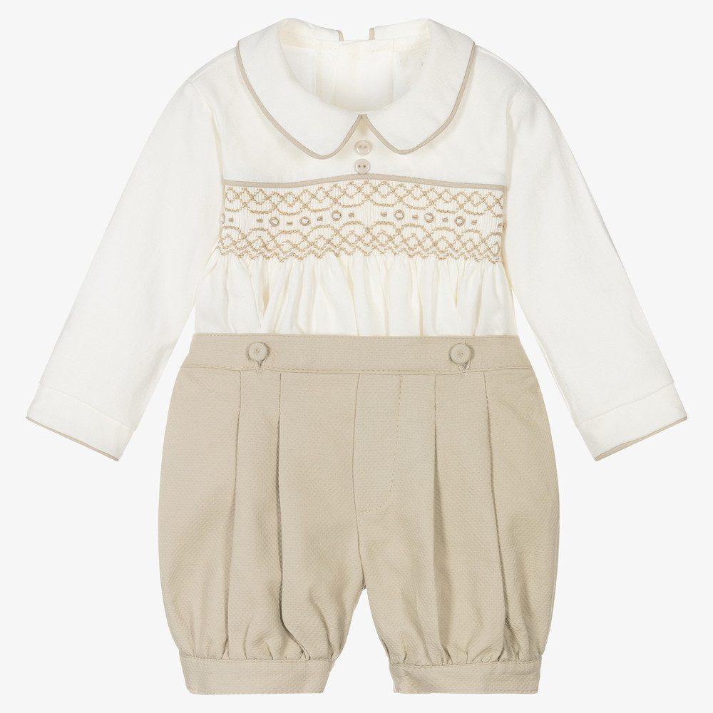 Spanish Baby Boy Hand-Smocked  - Summer Clothing In Spanish ulasan dan harga