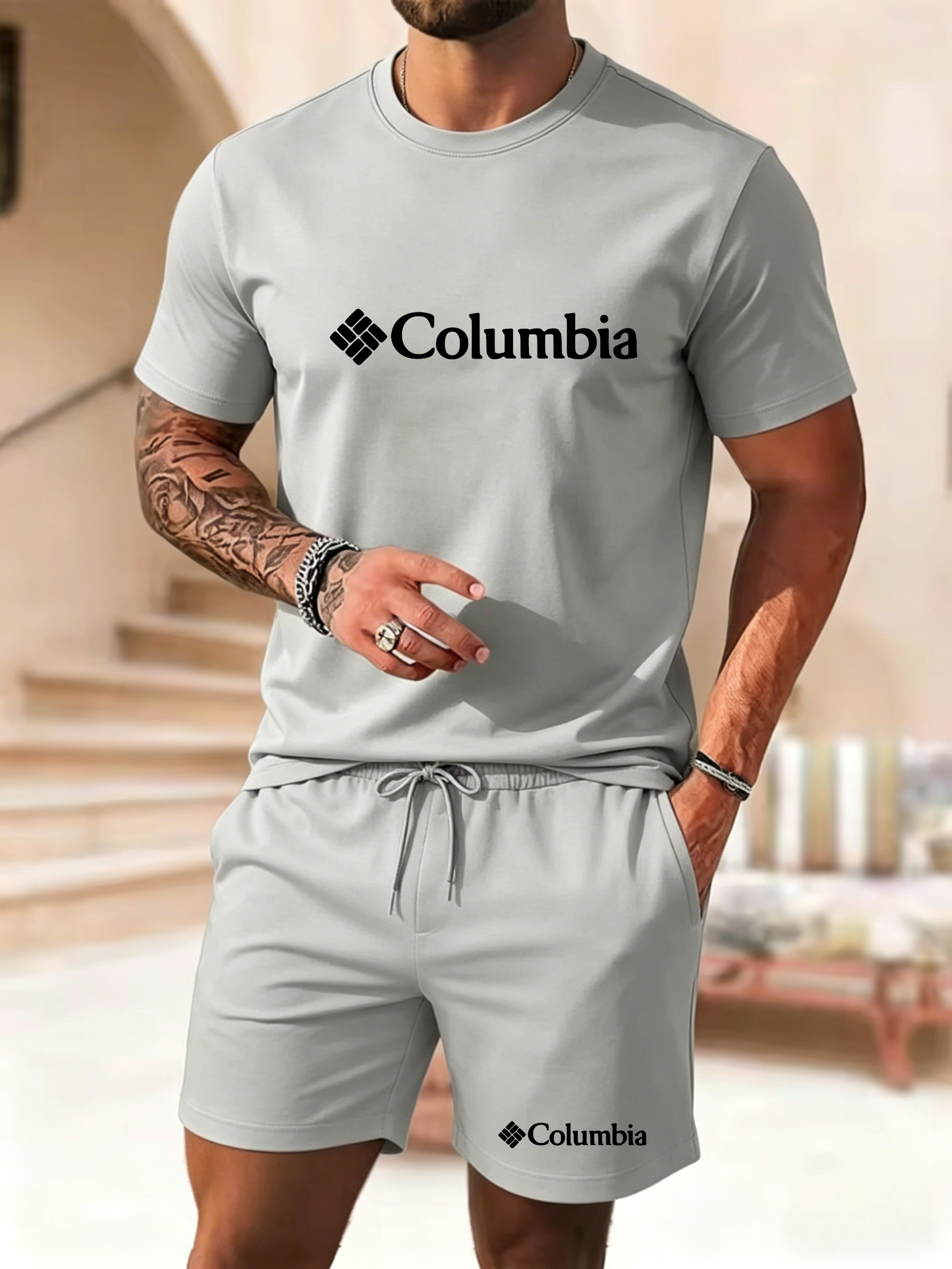 New Men's Short Sleeve Shorts  - Summer Clothing Haul ulasan dan harga