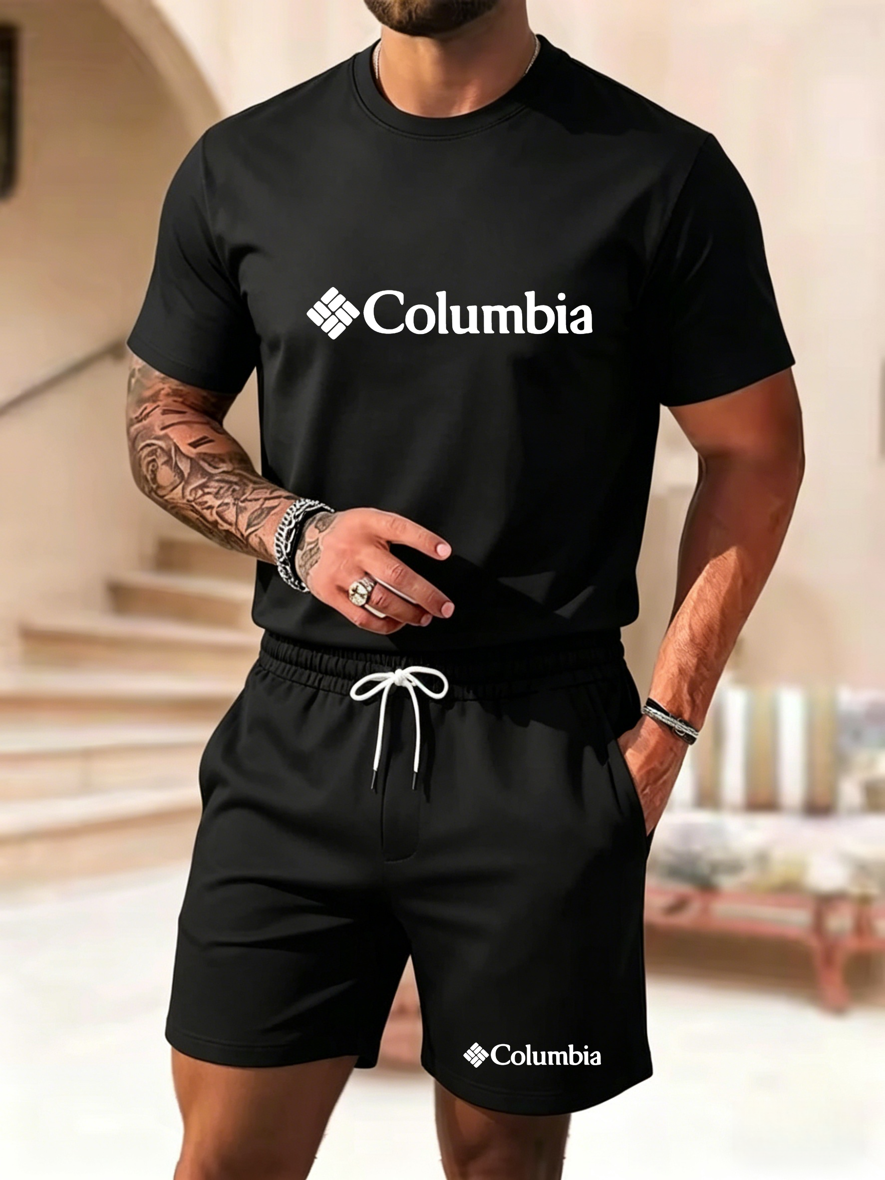 New Men's Short Sleeve Shorts  - Summer Clothing Haul ulasan dan harga