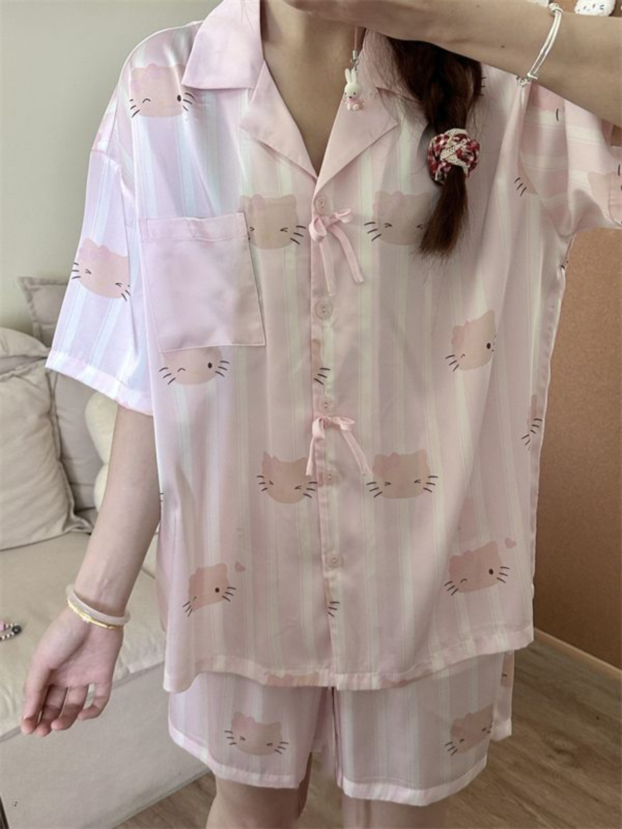 Sanrio Hello Kitty Pajamas Wom - Summer Clothing Cheap ulasan dan harga