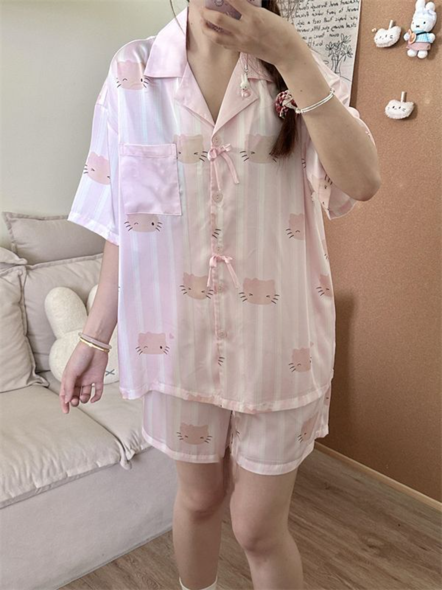 Sanrio Hello Kitty Pajamas Wom - Summer Clothing Cheap ulasan dan harga