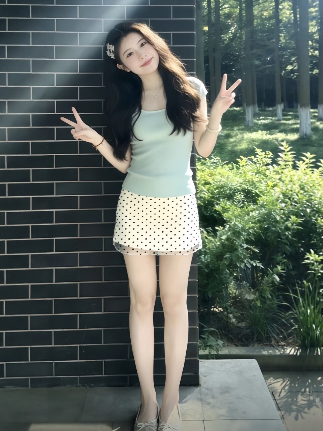 Summer Polka Dot Halter Neck S - Summer Clothing Young Women ulasan dan harga