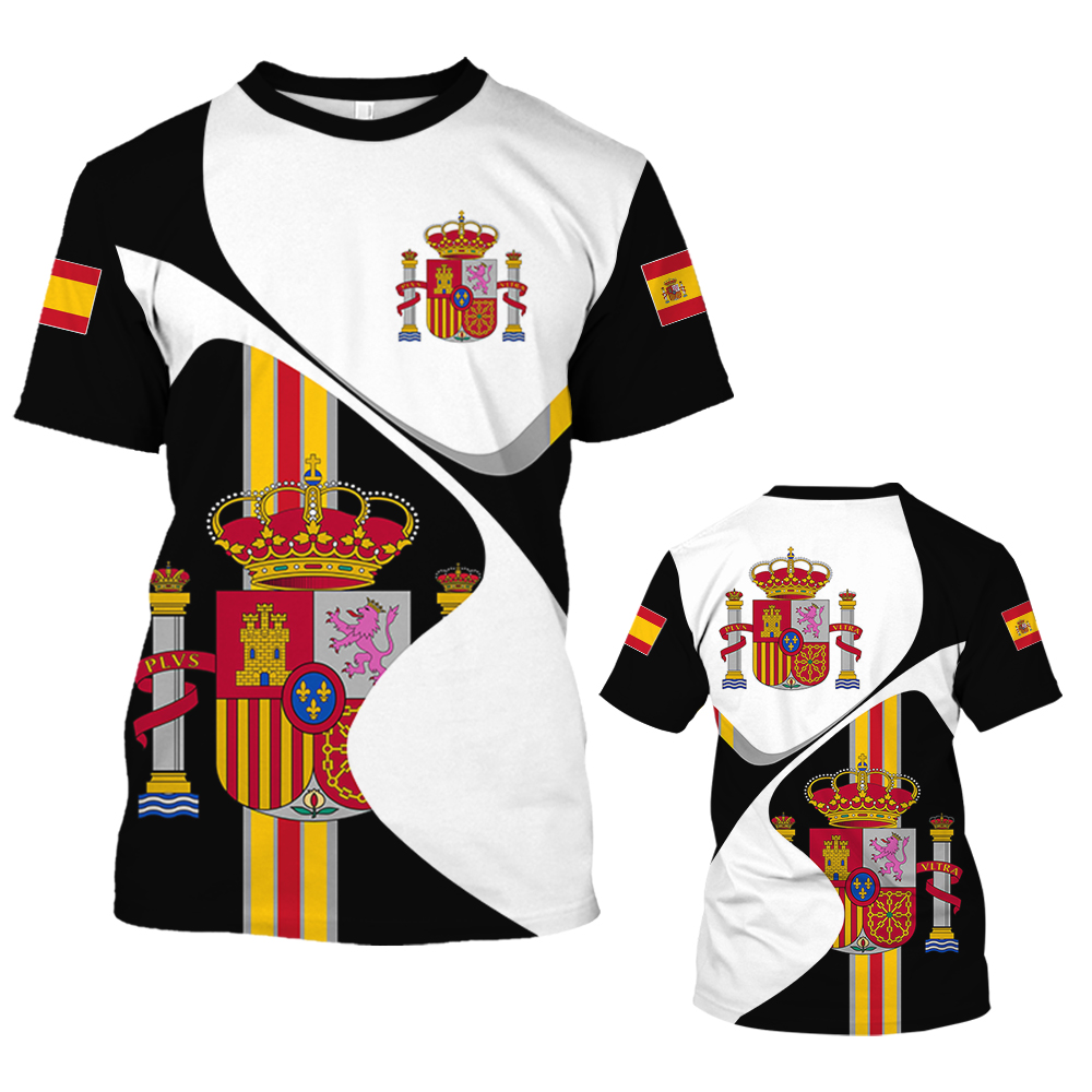 Vintage Spain T-shirt For Men  - Summer Clothing In Spanish ulasan dan harga