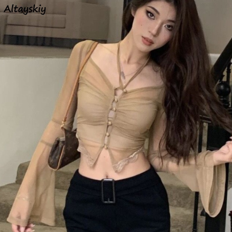 Sheer T-shirts for Women Hot G - Summer Clothing Young Women ulasan dan harga