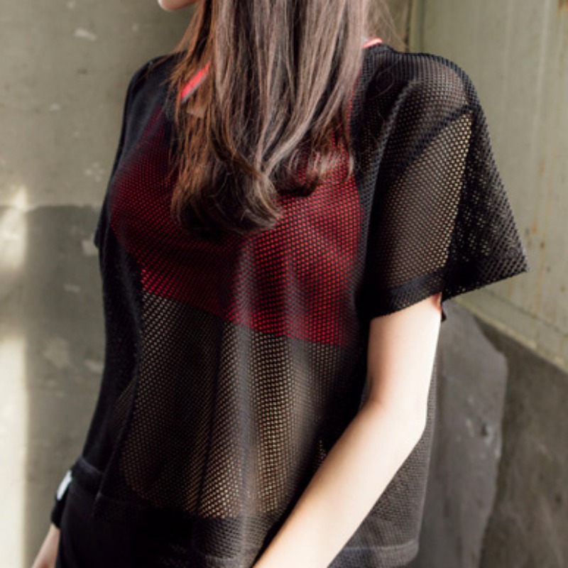 Hollow Out T-shirts for Women  - Summer Clothing Young Women ulasan dan harga
