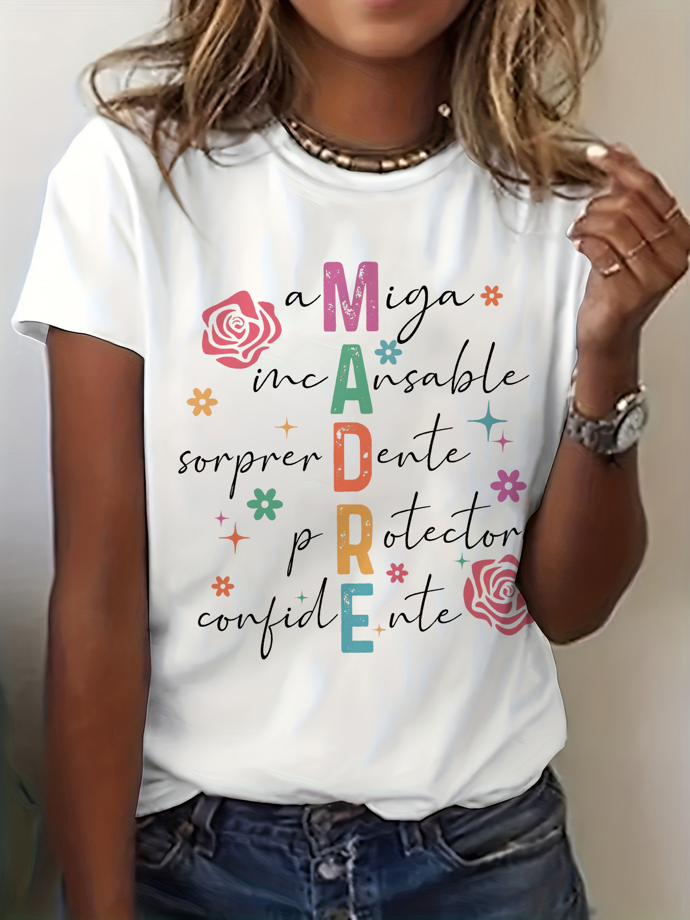 Madre Spanish Mother Graphic P - Summer Clothing In Spanish ulasan dan harga