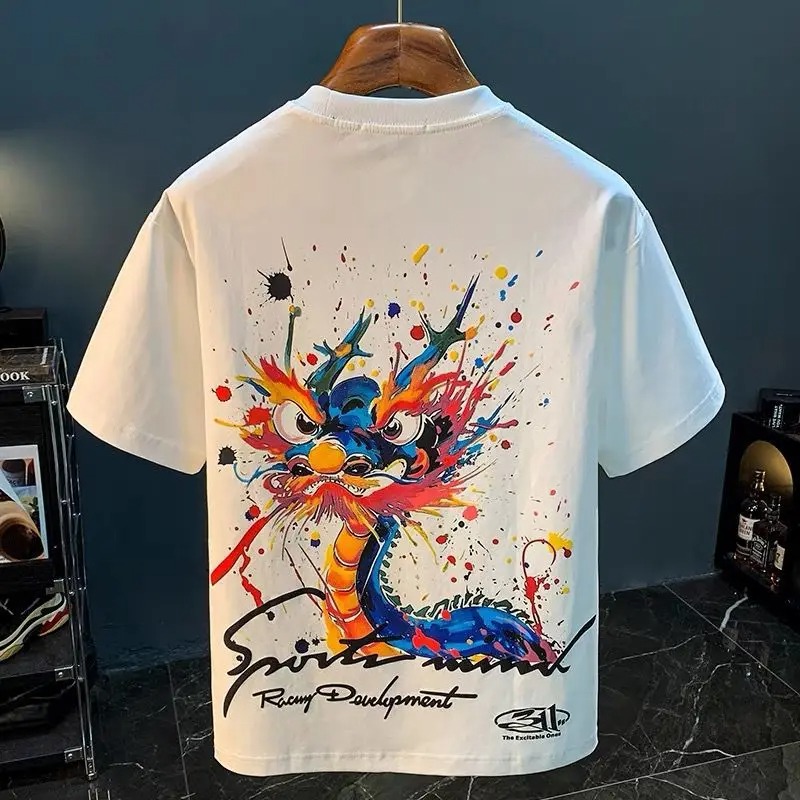 100℅ Cotton T Shirt for Men Wh - Summer Clothing Cheap ulasan dan harga