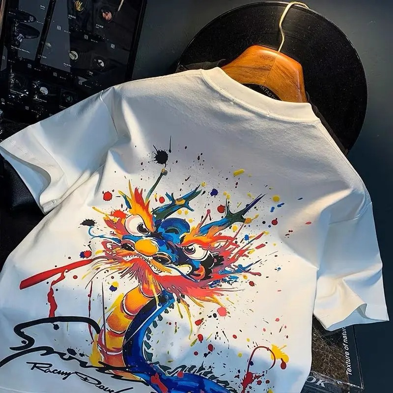 100℅ Cotton T Shirt for Men Wh - Summer Clothing Cheap ulasan dan harga