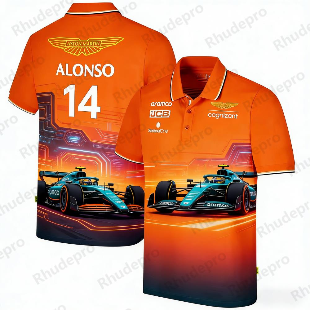Aston Martin Polo Shirt Outdoo - Summer Clothing In Spanish ulasan dan harga