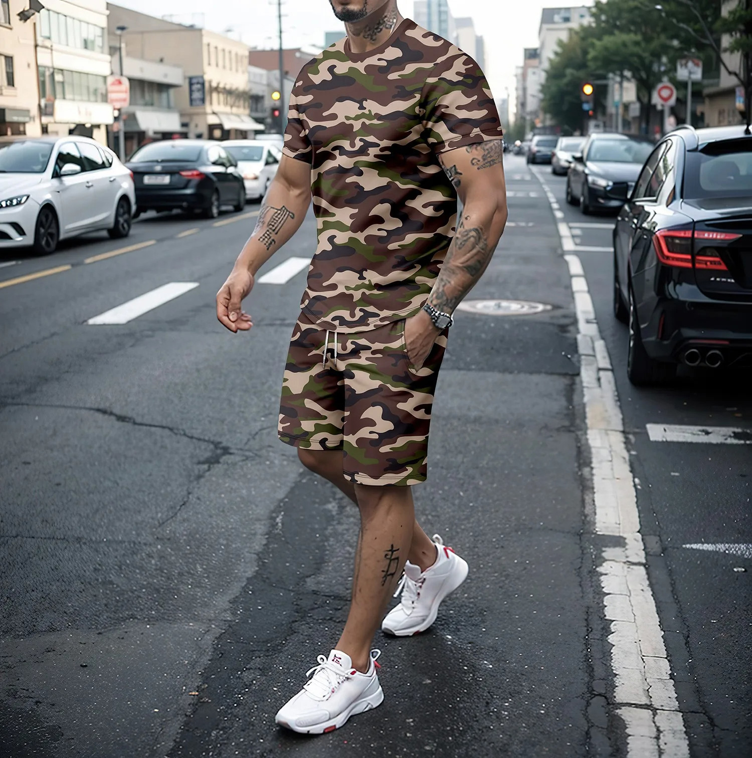 Camouflage Outdoor Tracksuits  - Summer Alt Clothing ulasan dan harga
