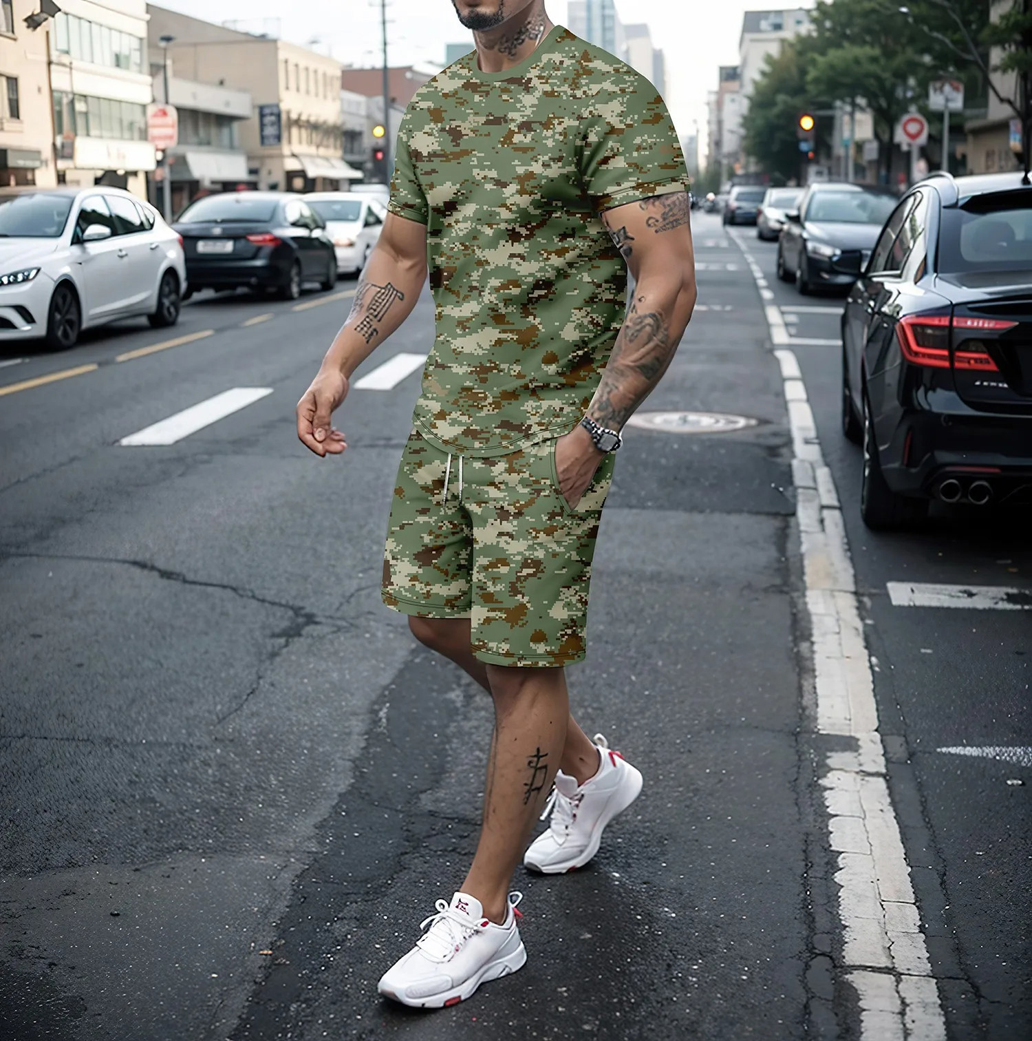 Camouflage Outdoor Tracksuits  - Summer Alt Clothing ulasan dan harga