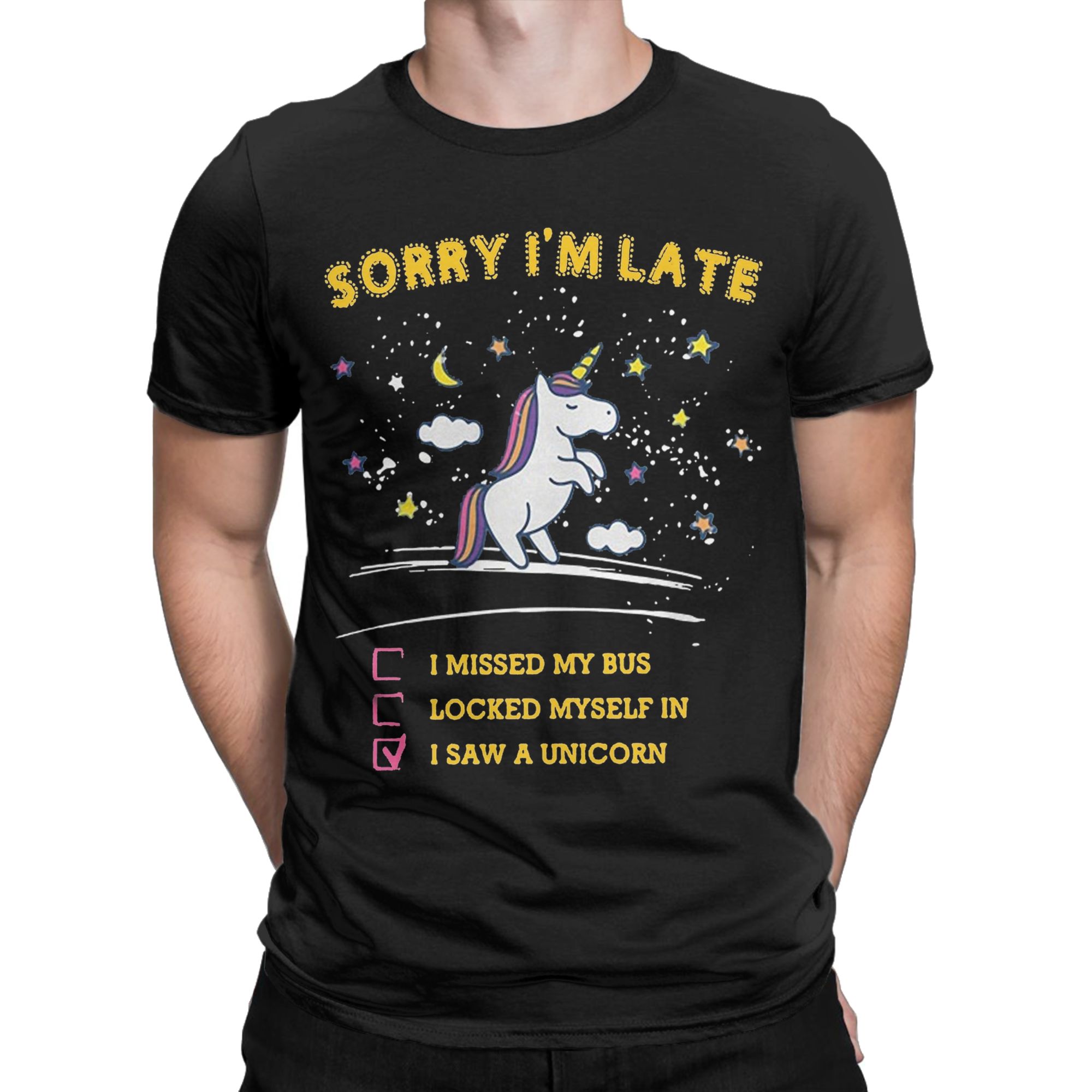 Men Sorry I'm Late I Saw a Uni - Summer Clothing Ideas Men ulasan dan harga