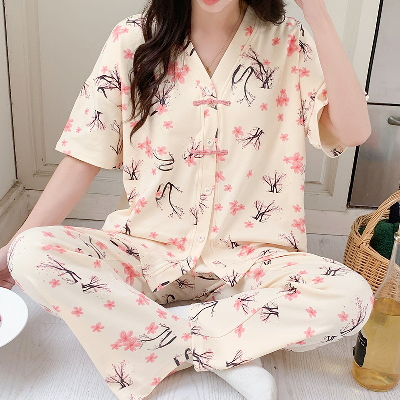 Women Pajamas Sets Spring Spri - Summer Clothing Young Women ulasan dan harga