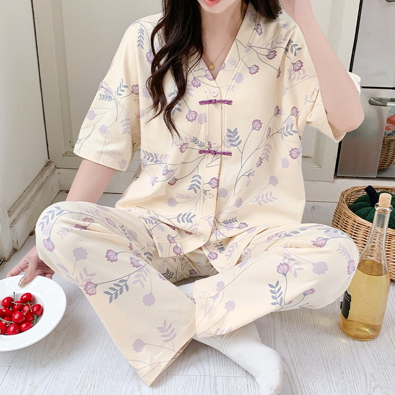 Women Pajamas Sets Spring Spri - Summer Clothing Young Women ulasan dan harga