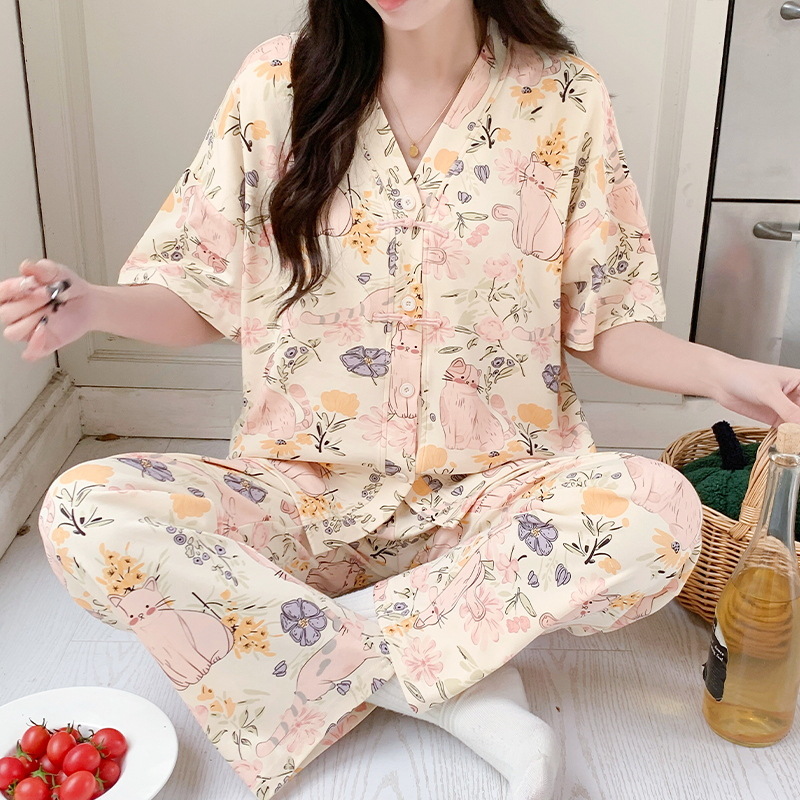 Women Pajamas Sets Spring Spri - Summer Clothing Young Women ulasan dan harga