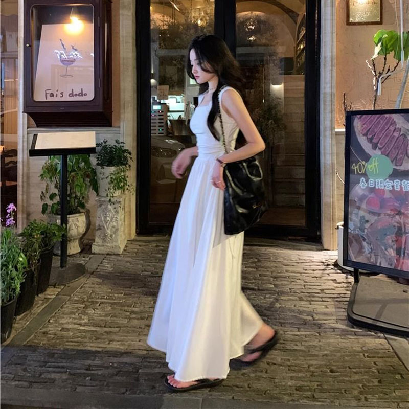 French Style White Suspender D - Summer Clothing Offers ulasan dan harga