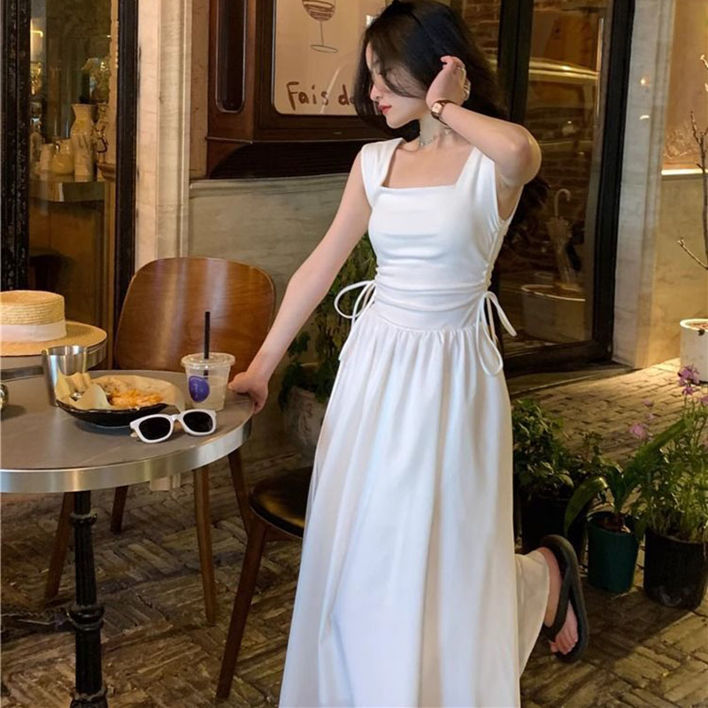 French Style White Suspender D - Summer Clothing Offers ulasan dan harga