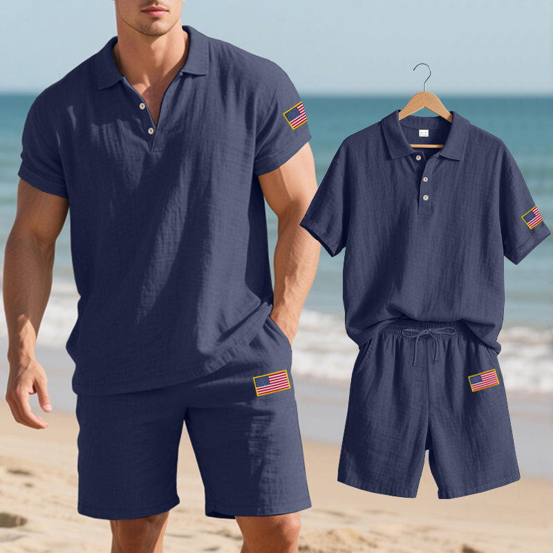 Summer Men's Casual Linen Inde - Summer Clothing Linen ulasan dan harga