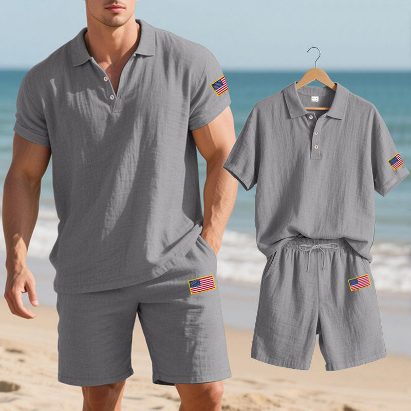 Summer Men's Casual Linen Inde - Summer Clothing Linen ulasan dan harga