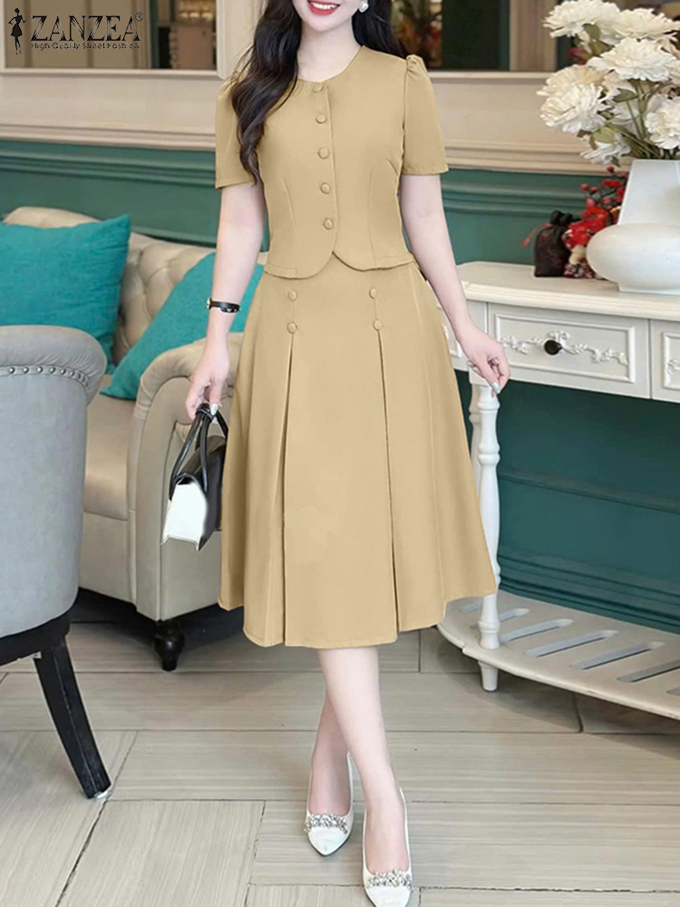 Pleated Skirts Sets Women Shor - Summer Japanese Clothing ulasan dan harga