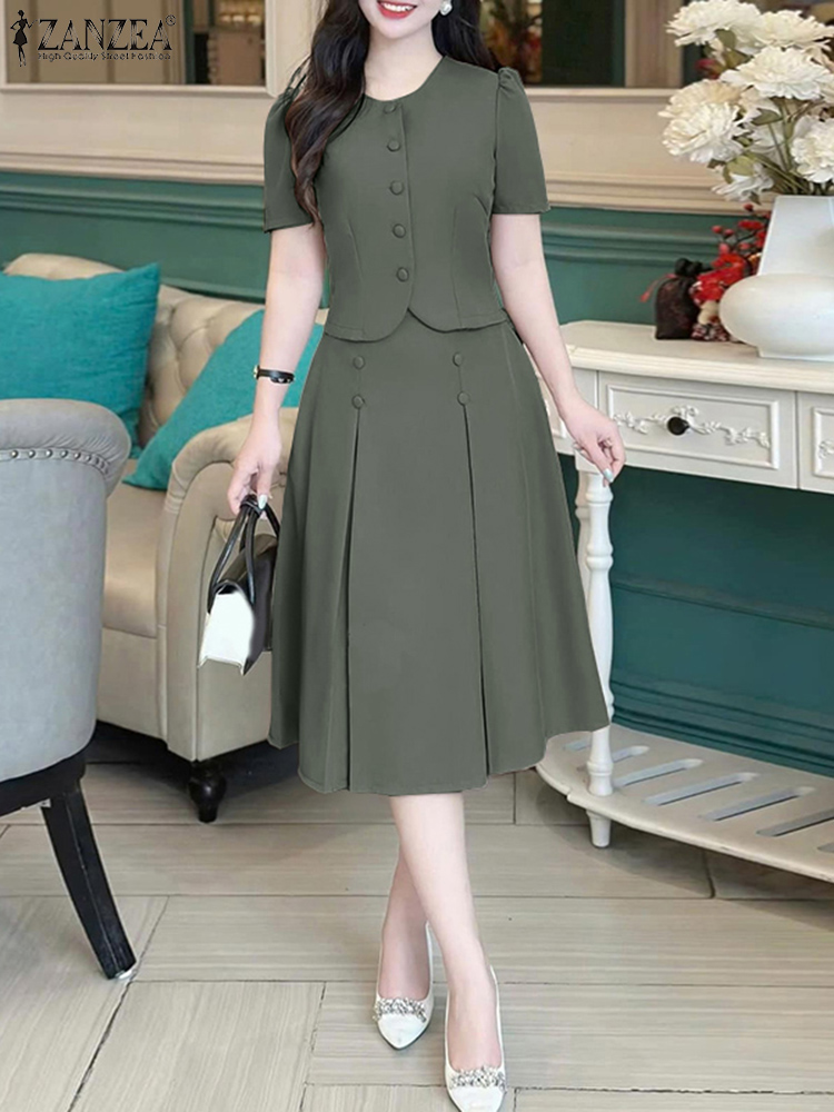 Pleated Skirts Sets Women Shor - Summer Japanese Clothing ulasan dan harga