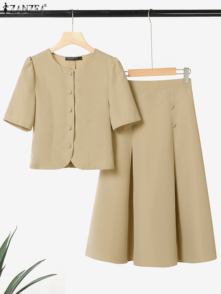 Pleated Skirts Sets Women Shor - Summer Japanese Clothing ulasan dan harga